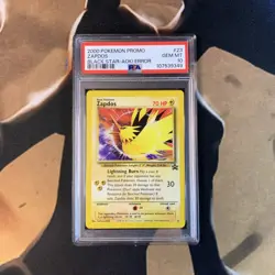 Zapdos PSA 10 Black Star Promo 23 Aoki Error Pokemon Card Gem Mint - Image 1