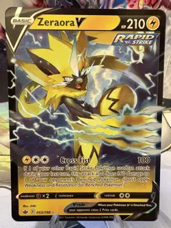 Pokemon TCG Zeraora v Chilling Reign Full Art Ultra Rare Holo Card 053/198 - Image 2