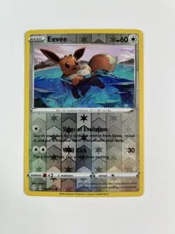 Eevee 052/072 Reverse Holo Shining Fates Pokemon Card * Near Mint - Image 1