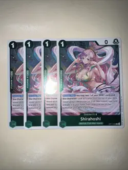 One Piece Card Game Shirahoshi OP11-030 Rare X4 Playset English TCG CCG - Image 1