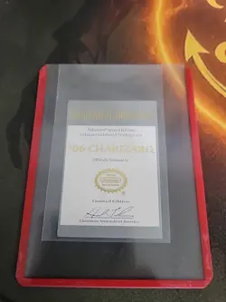 [MINT]Vintage Pokemon 1999 CHARIZARD Burger King 23k Gold Plated Trading Card - Image 4