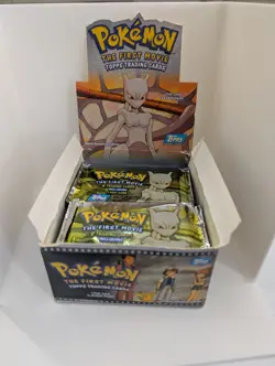 Topps Pokemon The First Movie Trading Cards Sealed Pack - Blue Logo - Vintage! - Image 3