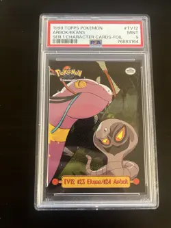 1999 Topps Pokemon Series 1 Character Cards Ekans/Arbok PSA 9 - Image 1