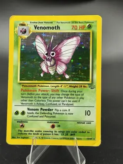 Venomoth - 13/64 - Jungle Unlimited 1999 - WOTC - Holo Rare - DMG - Pokemon TCG - Image 1
