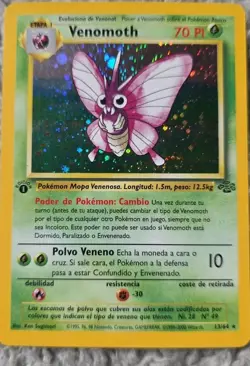 Pokemon TCG Venomoth 13/64 Jungle Holo Rare WOTC Vintage 1999 LP - Image 4