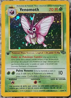 Pokemon TCG Venomoth 13/64 Jungle Holo Rare WOTC Vintage 1999 LP - Image 5