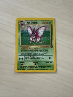 1999-2000 Pokemon Venomoth 13/64 Jungle Holo Rare - Vintage TCG - LP/NM - Image 1