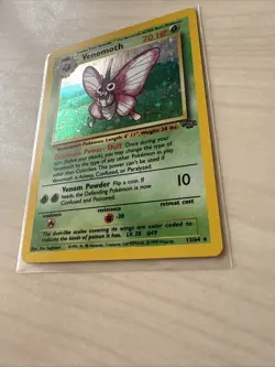 1999-2000 Pokemon Venomoth 13/64 Jungle Holo Rare - Vintage TCG - LP/NM - Image 2