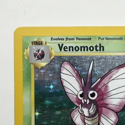 Venomoth 1st Edition Holo Rare MP Jungle 13/64 - WotC Pokemon TCG 1999 - Image 3