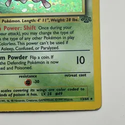 Venomoth 1st Edition Holo Rare MP Jungle 13/64 - WotC Pokemon TCG 1999 - Image 5