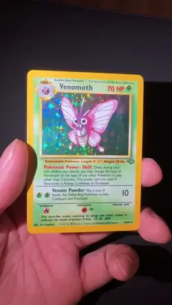 Pokemon TCG Venomoth 13/64 Jungle Holo Rare WOTC Vintage 1999 LP - Image 2