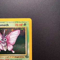 Pokemon TCG Venomoth 13/64 Jungle Holo Rare WOTC Vintage 1999 LP - Image 3