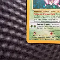 Pokemon TCG Venomoth 13/64 Jungle Holo Rare WOTC Vintage 1999 LP - Image 5