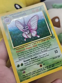 Venomoth Holo Rare Jungle Set 13/64 WOTC 1999 Vintage LP Pokemon TCG - Image 3