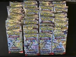 Pokemon Prismatic Evolutions Lot of 40 Booster Packs New Factory Sealed - Image 1