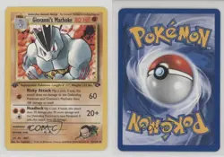 Giovanni's Machoke 1st Ed. Pokemon Gym Challenge #42 2000 - Image 3