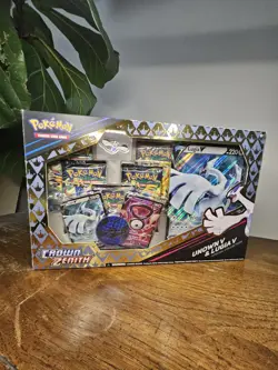 Pokemon TCG Crown Zenith Lugia v & Unown v Special Collection Box Sealed - Image 1