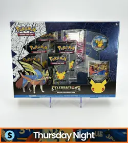 POKEMON TCG CELEBRATIONS DELUXE PIN COLLECTION SEALED BOX ZACIAN - Image 1