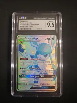 Glaceon Gx #SV55 2019 Pokemon Sun and Moon Hidden Fates CGC Mint 9.5 - Image 1