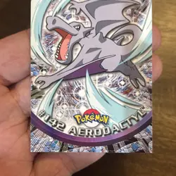 Pokemon AERODACTYL #142 Non-Holo Topps Blue Logo 1st TV Animation 2000 TCG - Image 3