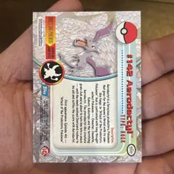 Pokemon AERODACTYL #142 Non-Holo Topps Blue Logo 1st TV Animation 2000 TCG - Image 5
