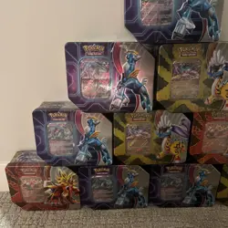 Pokemon TCG Paradox Destinies / Paradox Clash Tins - Set of 10 NEW - SEALED* - Image 2
