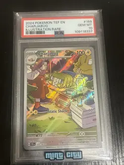 Charjabug 169/162 PSA 10 Temporal Forces Illustration Rare Pokemon GEM MINT - Image 2