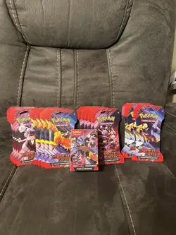 Pokemon TCG Destined Rivals Sleeved Booster & Booster Bundle Lot - Image 1