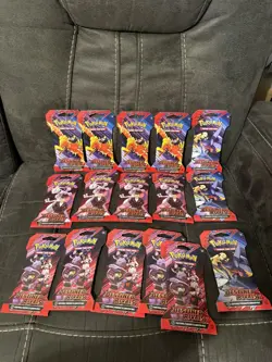 Pokemon TCG Destined Rivals Sleeved Booster & Booster Bundle Lot - Image 5