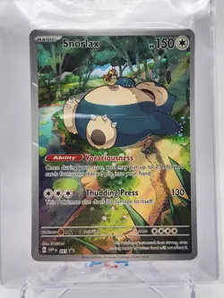 Pokemon Snorlax 051 SVP: Scarlet & Violet 151 ETB Black Star Promo Holo SEALED - Image 1