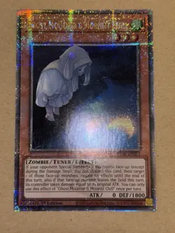 Ghost Mourner & Moonlit Chill RA02-EN015 Quarter Century Secret Rare YuGiOh! NM - Image 1