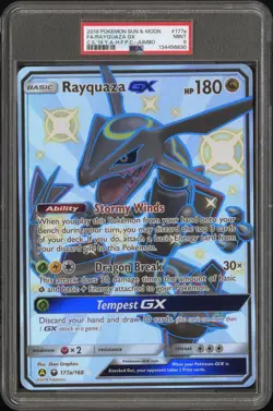 2018 Pokemon Sun & Moon Celestial Storm - Jumbo #177a Rayquaza Gx PSA 9 - Image 1