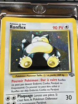 Snorlax 11/64 Ronflex French Jungle Holo Pokemon Card - Image 2