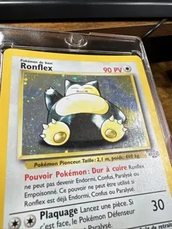 Snorlax 11/64 Ronflex French Jungle Holo Pokemon Card - Image 3