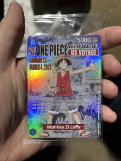 One Piece TCG Monkey D. Luffy Rutgers College Promo - Sealed - Image 1