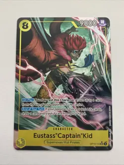 One Piece TCG Eustass Captain Kid OP10-112 Alt Art Parallel Rare - Image 1