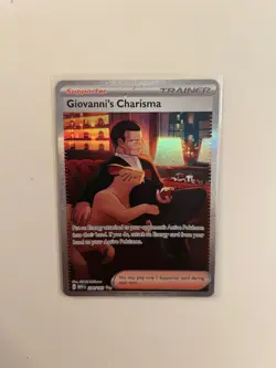 Pokemon TCG Giovanni's Charisma SIR 204/165 Sv: Scarlet & Violet 151 - NM - Image 1