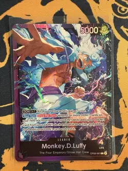 Onepiece TCG Monkey.D.Luffy (OP09-061) Holo Leader - Image 1
