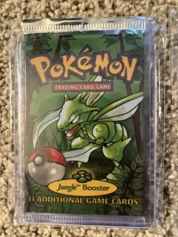 Wizards of the Coast Sealed 1999 Pokemon Jungle Booster Pack Scyther Pack Art 742818061384 - Image 1