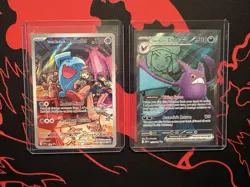Destined Rivals NM Pokemon Team Rockets Crobat #217 & Blackstar Promo Card Lot - Image 1