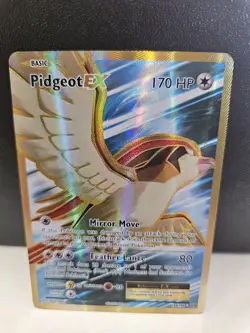 Pidgeot EX 104/108 Evolutions Full Art Ultra Rare Holo Pokemon Card - Image 1