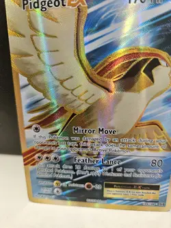 Pidgeot EX 104/108 Evolutions Full Art Ultra Rare Holo Pokemon Card - Image 3