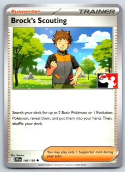 Brock's Scouting - Prize Pack Series 7 - Journey Together Pokemon Card NM - Image 1