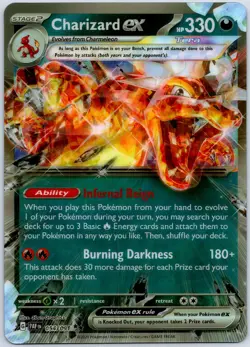 Charizard ex - JUMBO - Lenticular Promo Paldean Fates/SVP Pokemon Card NM - Image 1