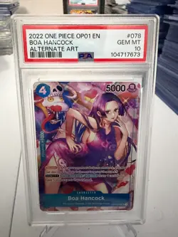 2022 One Piece OP01-Romance Dawn #078 Boa Hancock Alternate Art PSA 10 - Image 1