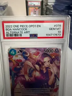 2022 One Piece OP01-Romance Dawn #078 Boa Hancock Alternate Art PSA 10 - Image 3