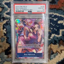 2022 ONE PIECE BOA HANCOCK #078 OP01-ROMANCE DAWN ALTERNATE ART ENGLISH PSA 10 - Image 1