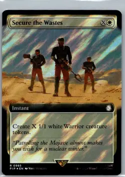 #985 Secure the Wastes Extended Surge Foil Universes Beyond: Fallout Rare - Image 1