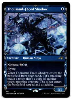 Thousand-Faced Shadow (Showcase) - 337 NEO: Kamigawa: Neon Dynasty R Normal NM - Image 1