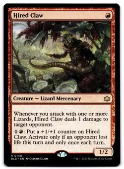 Hired Claw - 140 BLB: Bloomburrow R Normal NM - Image 1